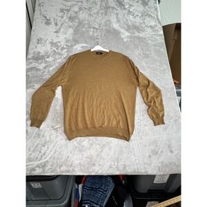 RISCATTO PORTOfINO Made in Italy Women's Tan Brown Crew Neck Sweater L